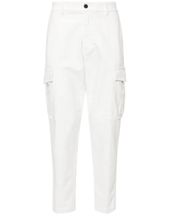 Брюки карго со складками, белый Eleventy