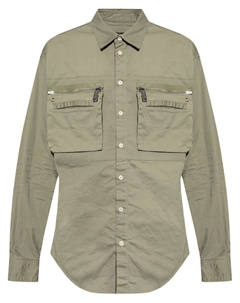 Рубашка с карманом-карго и застежкой на пуговицы, зеленый Dsquared2