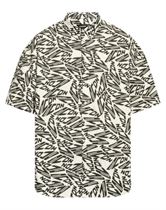 Рубашка с принтом логотипа по всей поверхности, белый Dsquared2