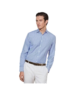 Рубашка с длинным рукавом Sr Bengal Stripe, синий Hackett