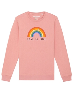 Свитер Sweatshirt Love is Love, розовый Watapparel