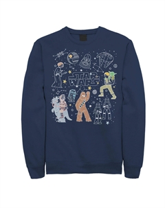 Мужской свитшот с рисунками «Звездные войны», групповой снимок «Созвездие» Licensed character