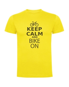Футболка Keep Calm And Bike On, желтый Kruskis