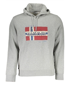 Серый хлопковый мужской свитер Napapijri