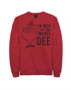 Мужской свитшот Disney Alice In Wonderland I’m With Tweedledee Licensed character