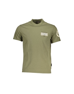 Шикарная зеленая футболка с круглым вырезом и карманом Napapijri