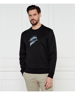 Свитшот мужской с принтом, черный Calvin klein