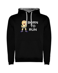 Худи Born To Run Two-Colour, черный Kruskis