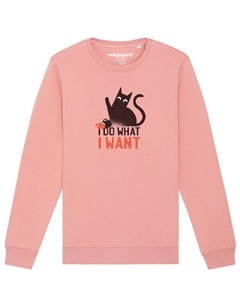 Свитер Sweatshirt Cat, розовый Watapparel