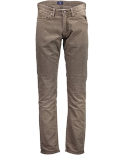 Бежевые хлопковые мужские брюки Gant