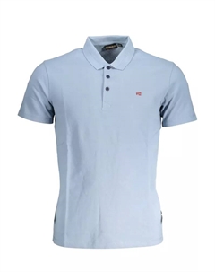 Мужское поло из светло-голубого хлопка Napapijri