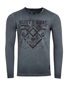 Лонгслив Shirt, серый Rusty neal