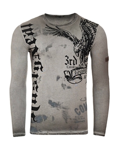 Лонгслив Shirt, серый Rusty neal