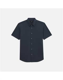 Рубашка с короткими рукавами Irving из структурного трикотажа Theory