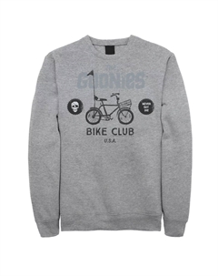 Мужской свитшот с надписью The Goonies Bike Club Never Say Die Licensed character