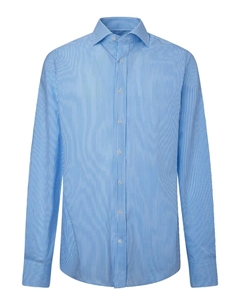 Классическая мужская рубашка в полоску, синий Hackett
