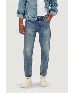 Джинсы с эффектом потертости, светло-голубой Only & sons