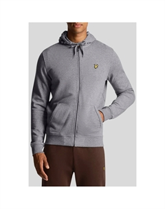 Толстовка мужская на молнии, светло-серый Lyle & scott