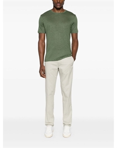 Зауженные брюки средней посадки, зеленый Incotex