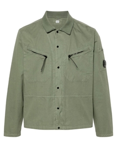 CP Company Хлопковая рубашка с линзами, зеленый C.p. company