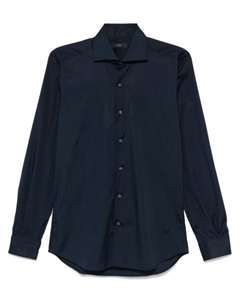 Рубашка с вырезом-воротником, синий Fay