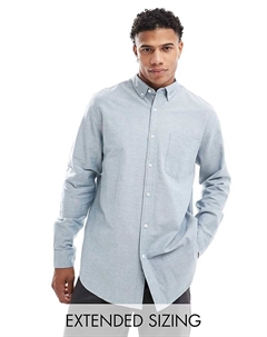 Бирюзовая свободная оксфордская рубашка DESIGN Asos