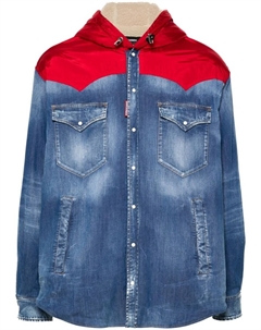 Пиджак со вставками, синий Dsquared2