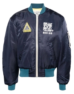 Бомбер на молнии с принтом, синий Billionaire boys club