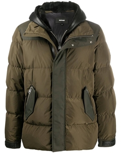 Пуховик с капюшоном, зеленый Mackage