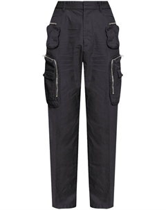Зауженные брюки с множеством карманов, черный Dsquared2