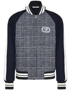 Твидовый бомбер, черный Valentino garavani