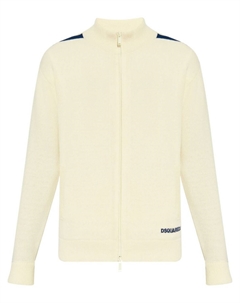 Джемпер с полосками, нейтральный цвет Dsquared2