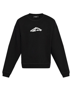 Толстовка с графическим принтом, черный Dsquared2