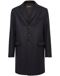 Однобортное пальто миди, черный Dsquared2