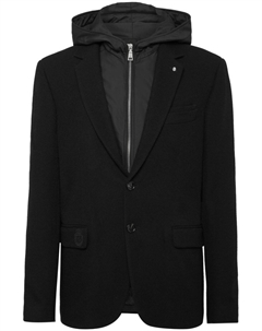Многослойный пиджак с заостренными лацканами, черный Billionaire
