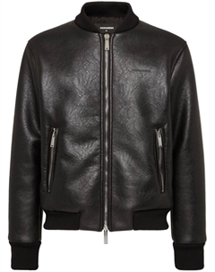 Бомбер с тисненым логотипом, черный Dsquared2