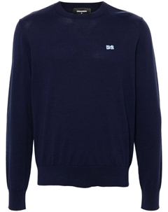 Джемпер с логотипом, синий Dsquared2