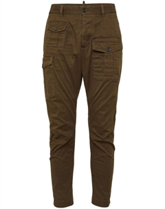 Зауженные брюки карго, коричневый Dsquared2