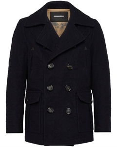 Короткое двубортное пальто, синий Dsquared2