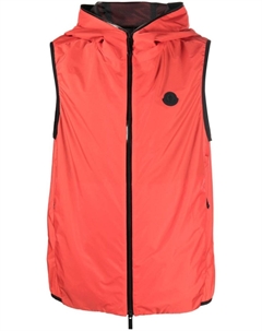 Жилет с нашивкой-логотипом, красный Moncler