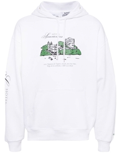 Худи с графичным принтом из коллаборации с JJJJound, белый A.p.c.