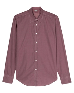 Рубашка с геометричным узором, красный Canali