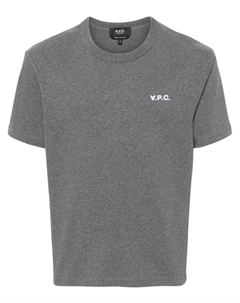 Футболка с вышитым логотипом, серый A.p.c.