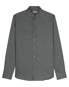 Рубашка с геометричным узором, зеленый Canali