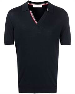 Рубашка поло Horton с V-образным вырезом, синий Orlebar brown