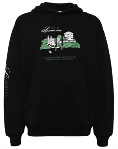 Худи с графичным принтом из коллаборации с JJJJound, черный A.p.c.