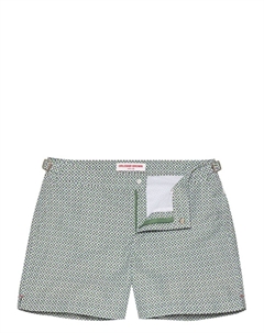 Плавки-шорты с принтом, зеленый Orlebar brown