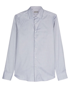 Рубашка с геометричным узором, серый Canali