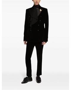 Рубашка с бантом, черный Dolce&gabbana