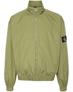 Jeans куртка-бомбер с нашивкой-логотипом, зеленый Calvin klein